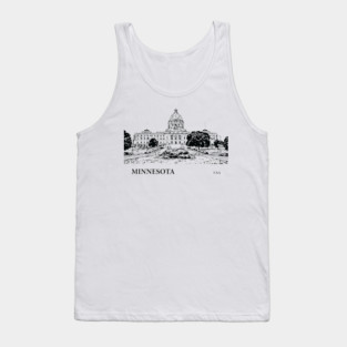 Minnesota State USA Tank Top