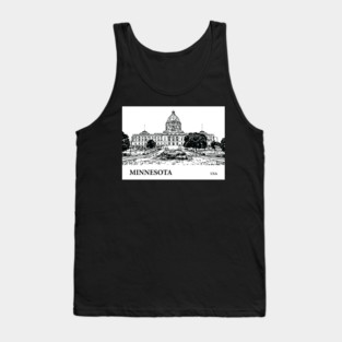 Minnesota State USA Tank Top