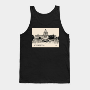 Minnesota State USA Tank Top