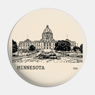 Minnesota State USA Pin