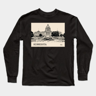 Minnesota State USA Long Sleeve T-Shirt