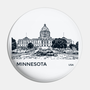 Minnesota State USA Pin