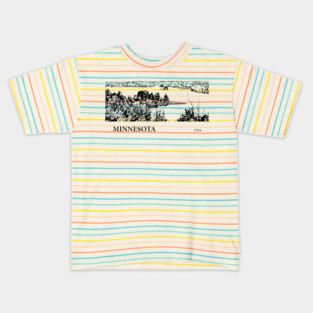 Minnesota USA Kids T-Shirt
