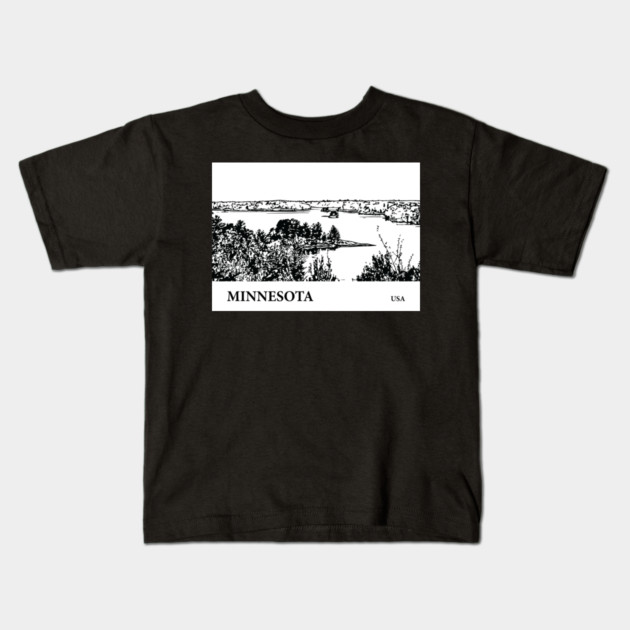 Minnesota USA Kids T-Shirt by Lakeric