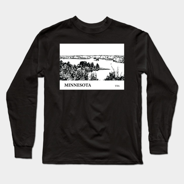 Minnesota USA Long Sleeve T-Shirt by Lakeric