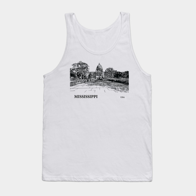 Mississippi State USA Tank Top by Lakeric