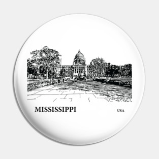 Mississippi State USA Pin