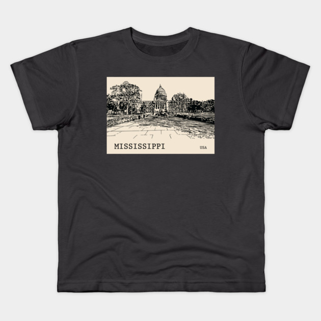 Mississippi State USA Kids T-Shirt by Lakeric