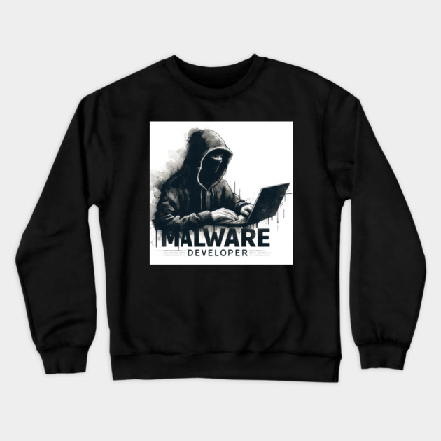 Stealth Maldev Crewneck Sweatshirt by Hack The Planet