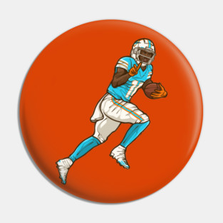 Tyreek Hill Peace Sign Cartoon Pin