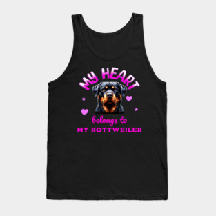 My Heart Belongs to my Rottweiler Tank Top