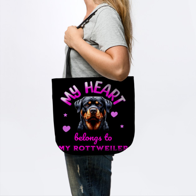 My Heart Belongs to my Rottweiler by BirdsnStuff