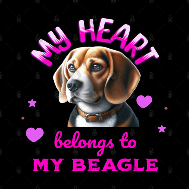 My Heart Belongs to My Beagle Dog by BirdsnStuff