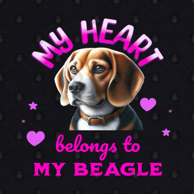 My Heart Belongs to My Beagle Dog by BirdsnStuff