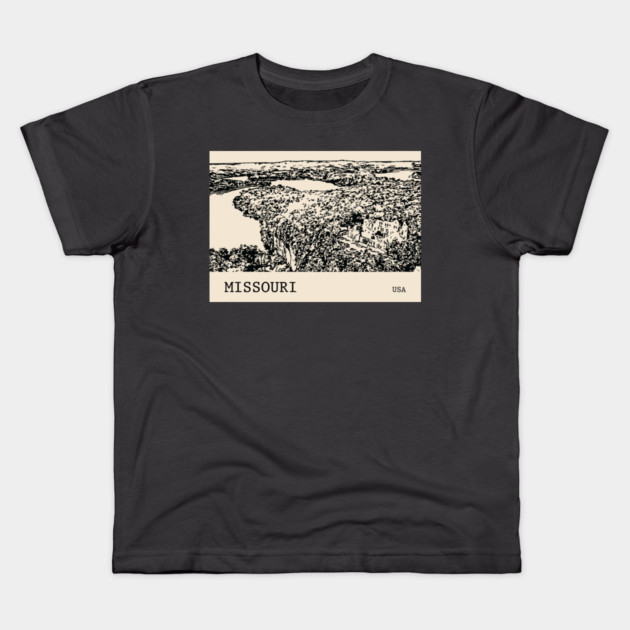 Missouri USA Kids T-Shirt by Lakeric