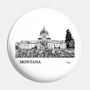 Montana State USA Pin