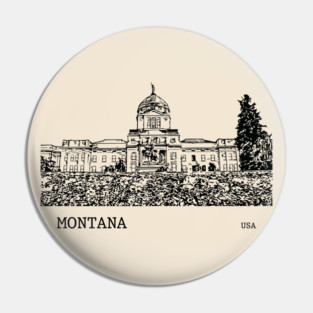 Montana State USA Pin