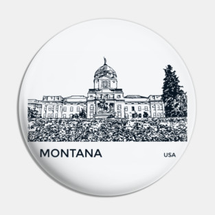 Montana State USA Pin