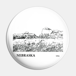 Nebraska USA Pin