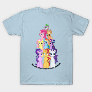 My Little Pony main cast (mane 6, 8,9) T-Shirt