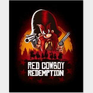 Red Cowboy Redemption Posters and Art