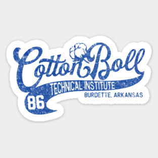 Cotton Boll - Burdette Script Sticker