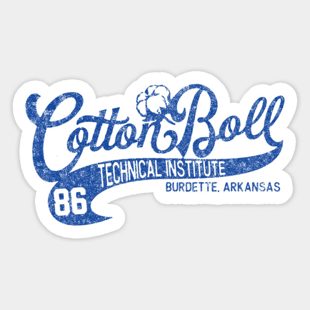 Cotton Boll - Burdette Script Magnet by rt-shirts