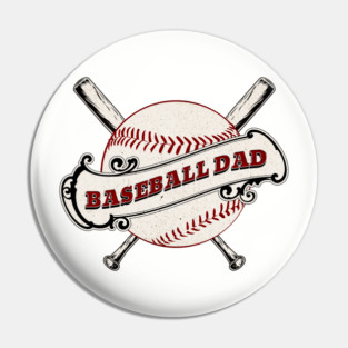 Baseball Dad Pin