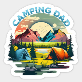 Camping Dad Sticker