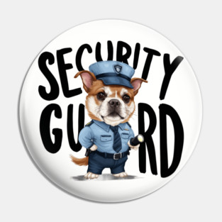 security guard dog Pin