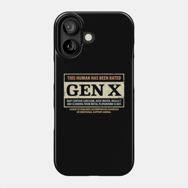 Rated Gen X Phone Case by kg07_shirts