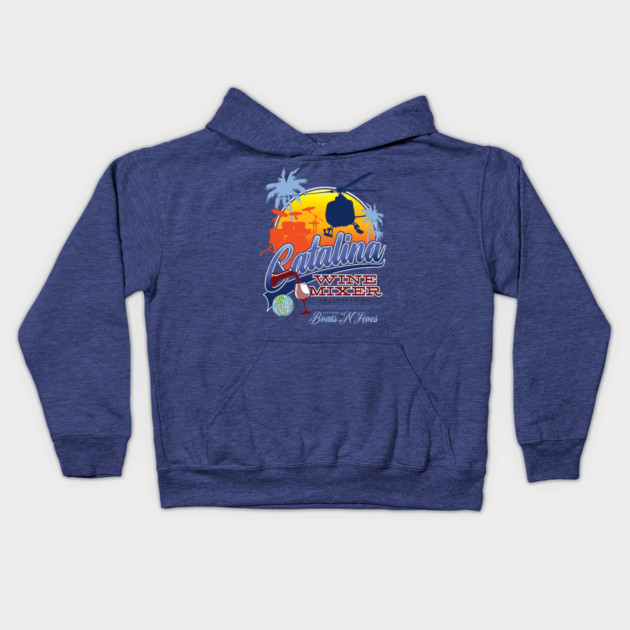 Catalina Wine Mixer Kids Hoodie by MindsparkCreative