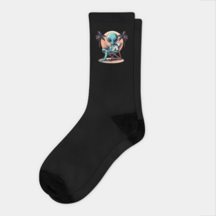 Chill Alien Escape Socks