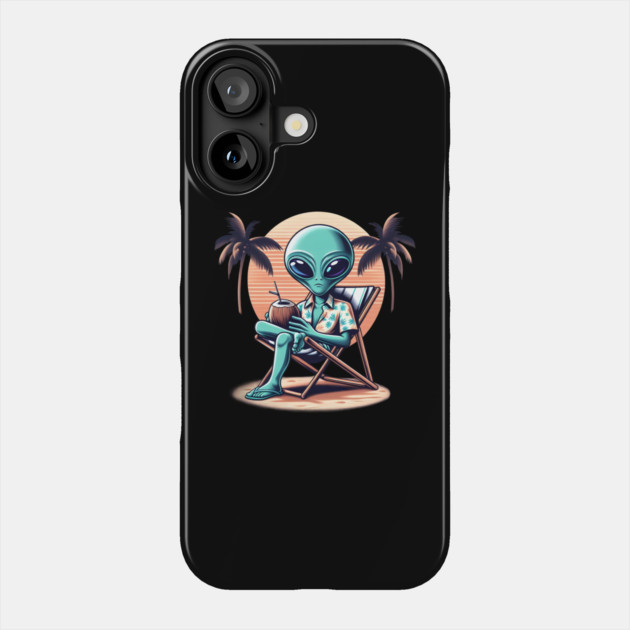Chill Alien Escape Phone Case by MakerMind8.2