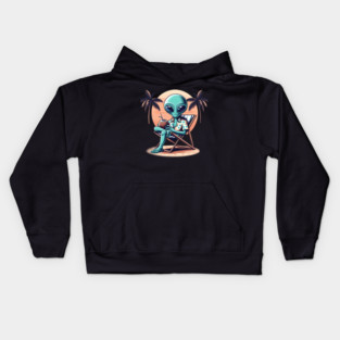 Chill Alien Escape Kids Hoodie