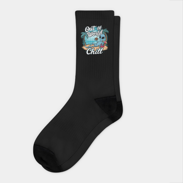 Out Of This World 'Chill' Socks by MakerMind8.2