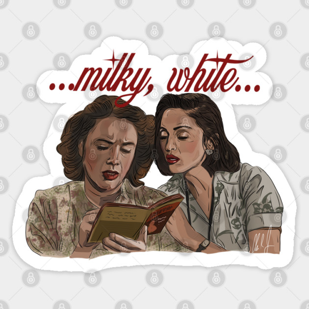 A League Of Their Milky, White Sticker by 51Deesigns