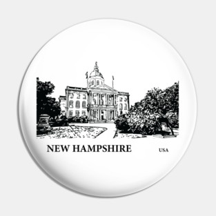 New Hampshire State USA Pin