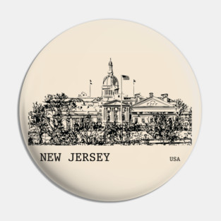 New Jersey State USA Pin