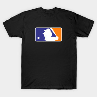 Mr. Met Baseball League Logo T-Shirt