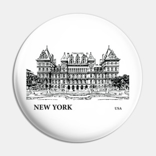 New York State USA Pin