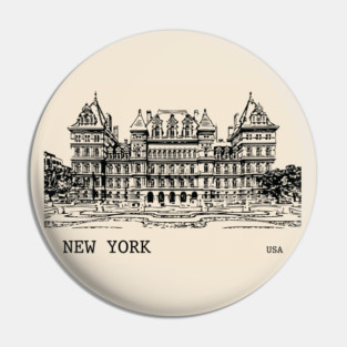 New York State USA Pin