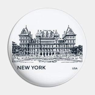 New York State USA Pin