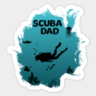 Scuba Dad Sticker