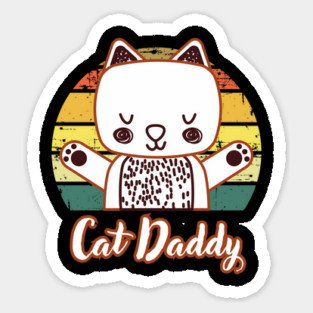 Retro Cat Daddy Magnet