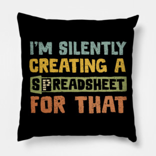 Silently Creating a Spreadsheet Pillow