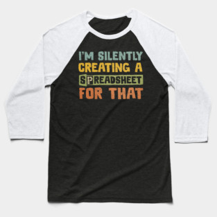 Silently Creating a Spreadsheet Baseball T-Shirt