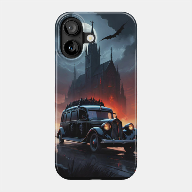 Hearse Road Trips Phone Case by Grave Digs
