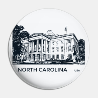 North Carolina State USA Pin