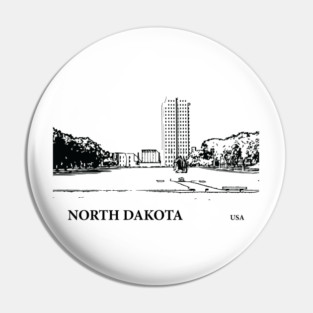 North Dakota State USA Pin